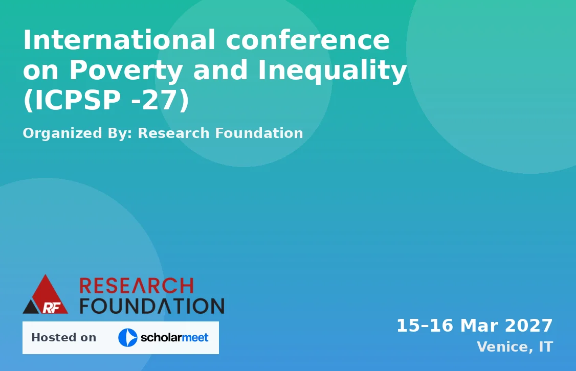 International conference on Poverty and Inequality (ICPSP -27)