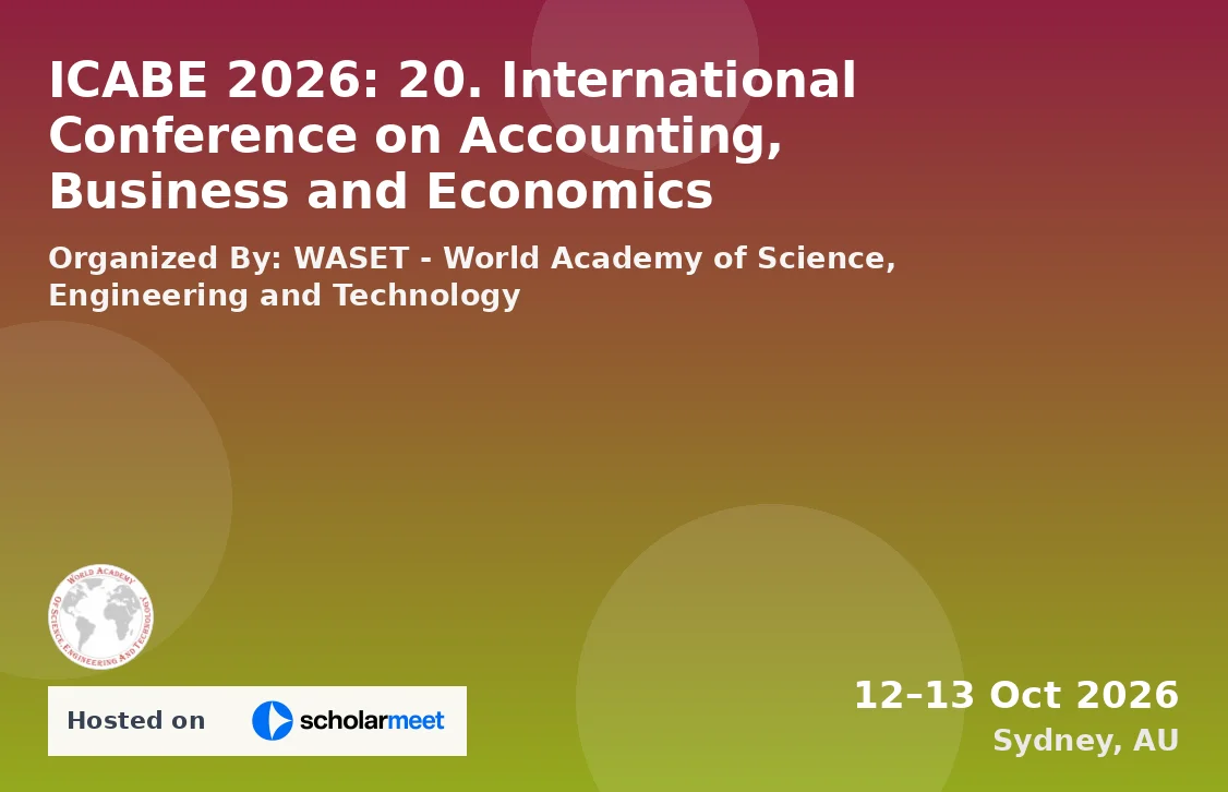 ICABE 2026: 20. International Conference on Accounting, Business and Economics
