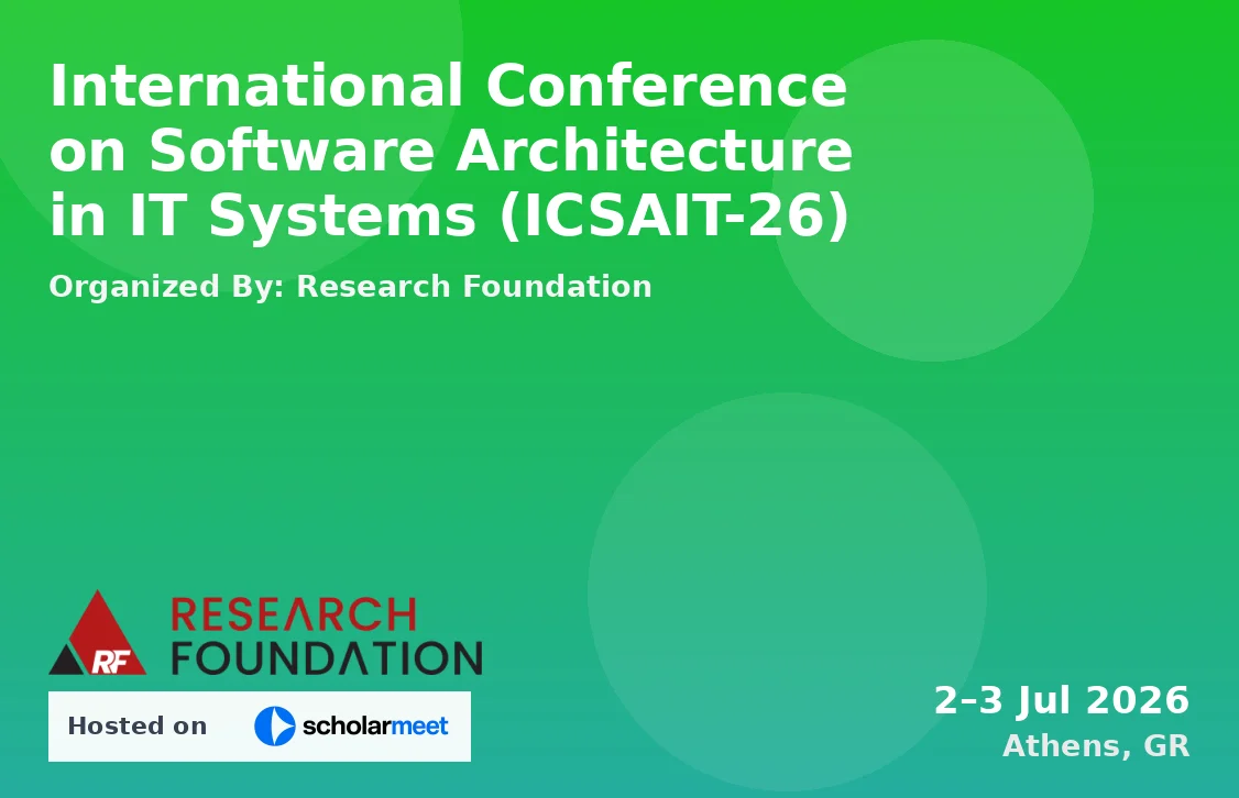 International Conference on Software Architecture in IT Systems (ICSAIT-26)