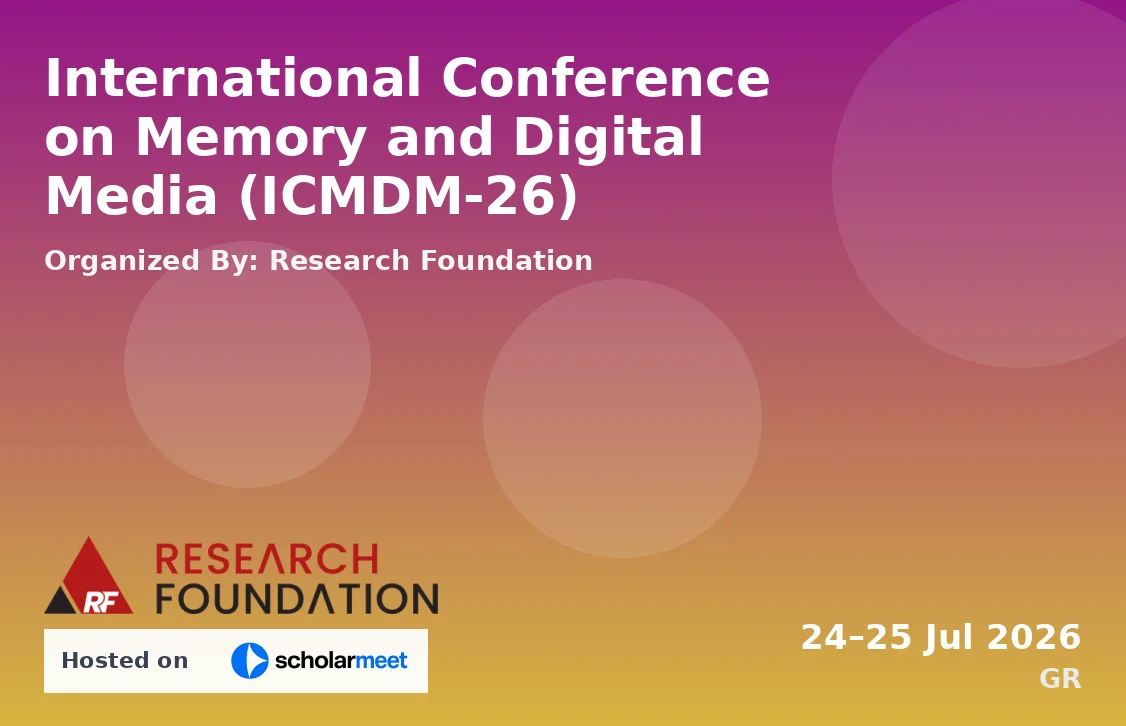 International Conference on Memory and Digital Media (ICMDM-26)