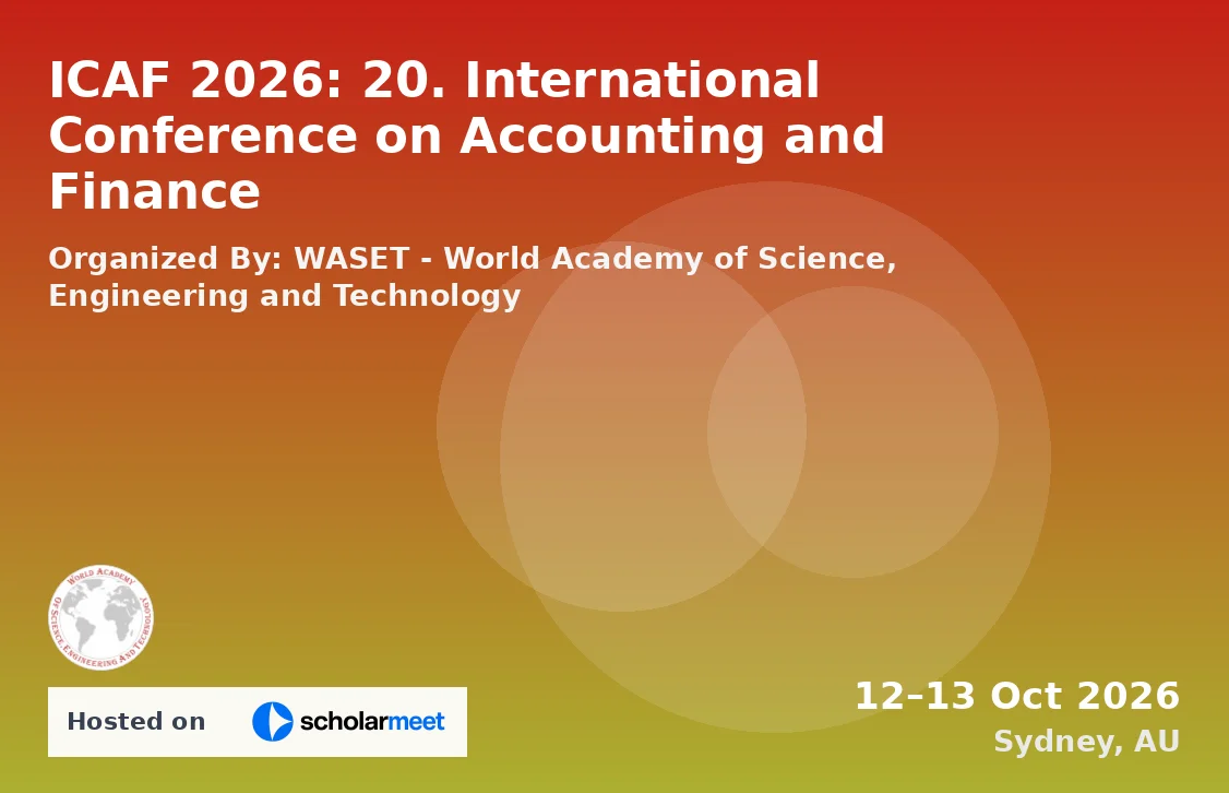 ICAF 2026: 20. International Conference on Accounting and Finance