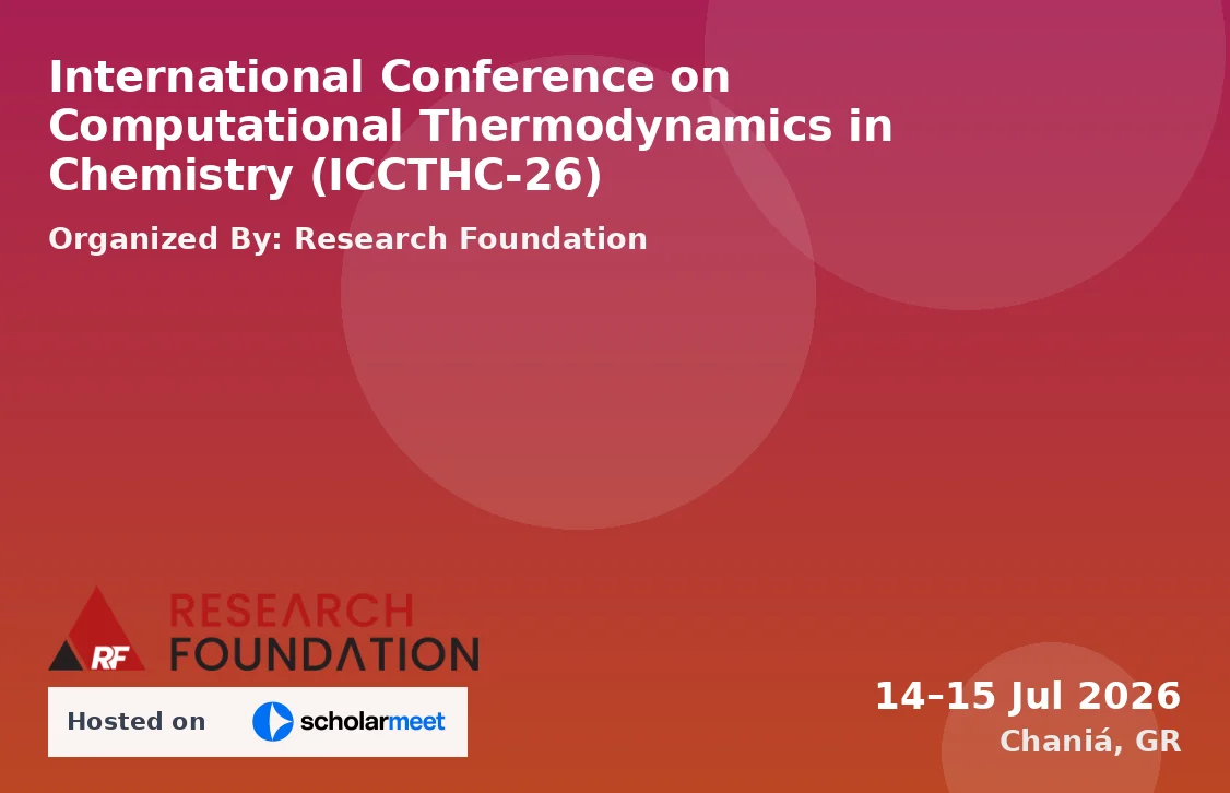 International Conference on Computational Thermodynamics in Chemistry (ICCTHC-26)