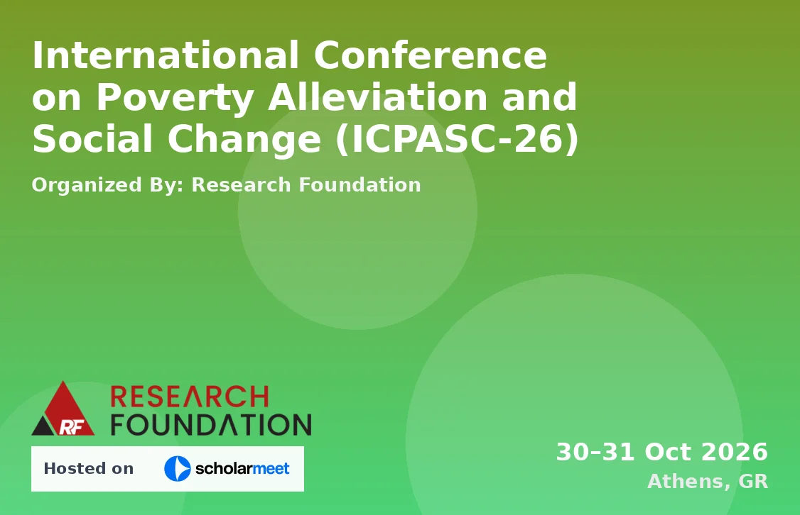 International Conference on Poverty Alleviation and Social Change (ICPASC-26)