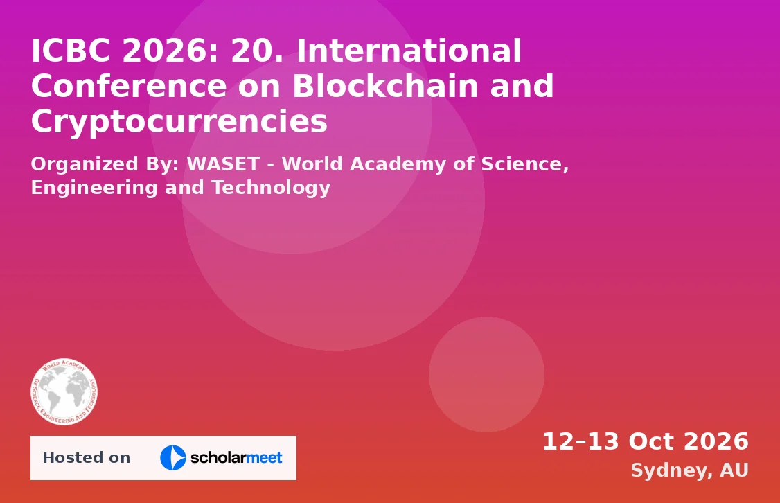ICBC 2026: 20. International Conference on Blockchain and Cryptocurrencies